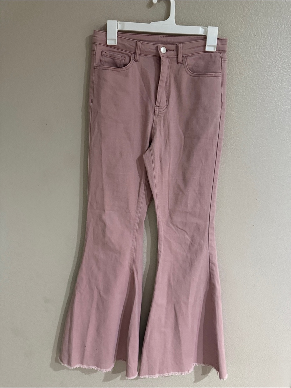 Pink Flared Jeans